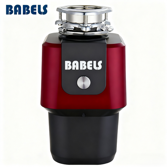 Ultra AC Motor Food Waste Disposal 1HP Red and Dark Grey or Black