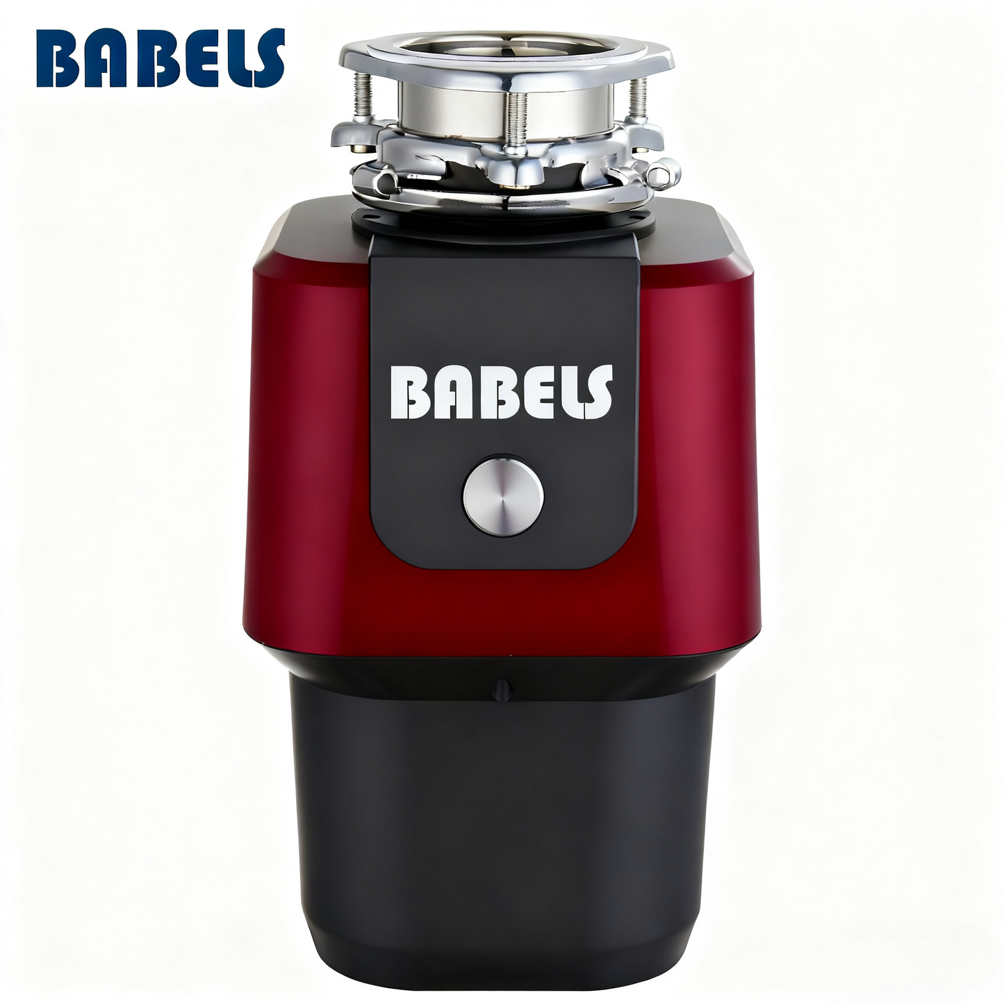 Ultra AC Motor Food Waste Disposal 1HP Red and Dark Grey or Black