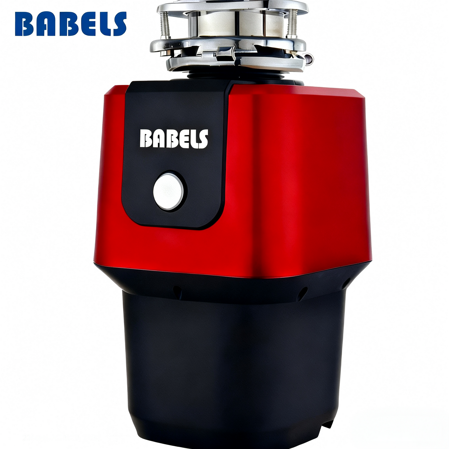 Ultra AC Motor Food Waste Disposal 1HP Red and Dark Grey or Black